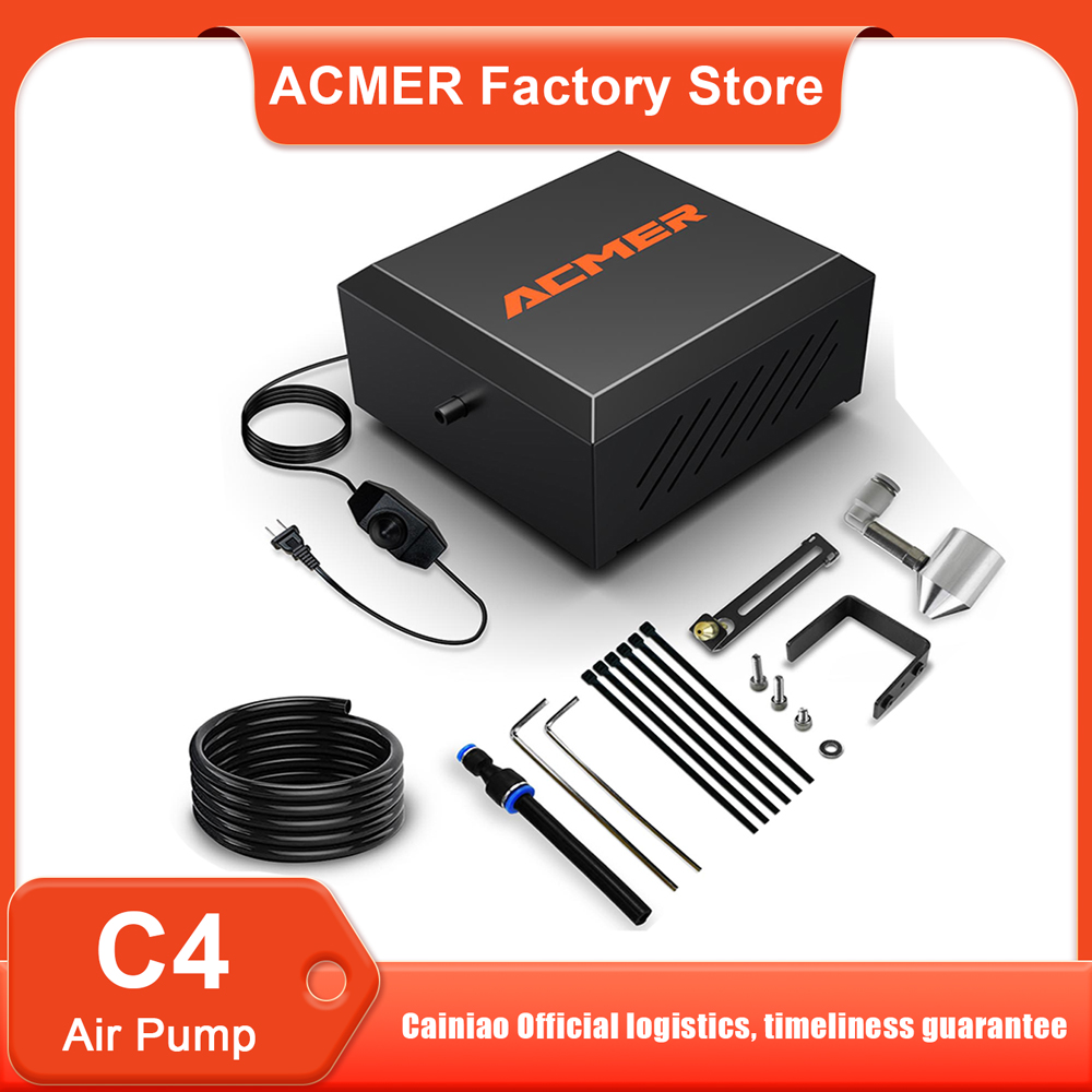 Fume Extractor Laser - ACMER C4 Laser-Luftunterstützungspumpe, einstellbare Luftstrompumpe für