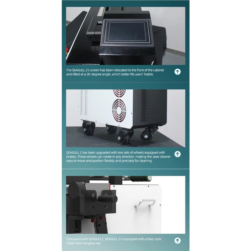 Industrial Laser For Cleaning - Tragbare 300W-Pulsfaser-Laserreinigungsmaschine, industrielle Oberflächenerneuerungsgeräte für Metall,