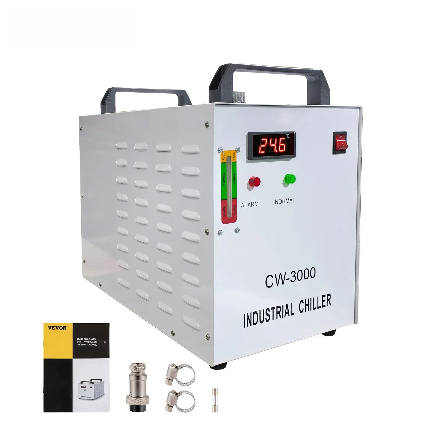 Laser Chiller Water Cooler - SIHAO CW-3000 Industrielle CNC-Lasergravurmaschine Wasserkühler Laserrohr