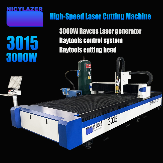 Industrial Laser Metal Cutter - 3000W Faserlaser-Schneidemaschine 3015 Arbeitsbereich CNC Metallblech