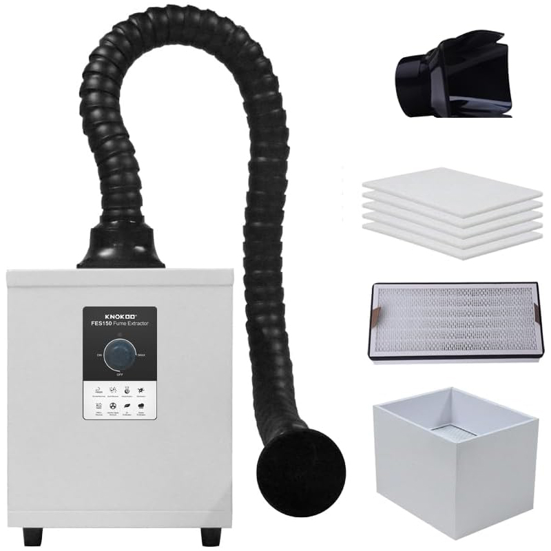 Rauchabsauger mit 3-Stufen-Fil – Fume Extractor Laser Bewertung und Preis