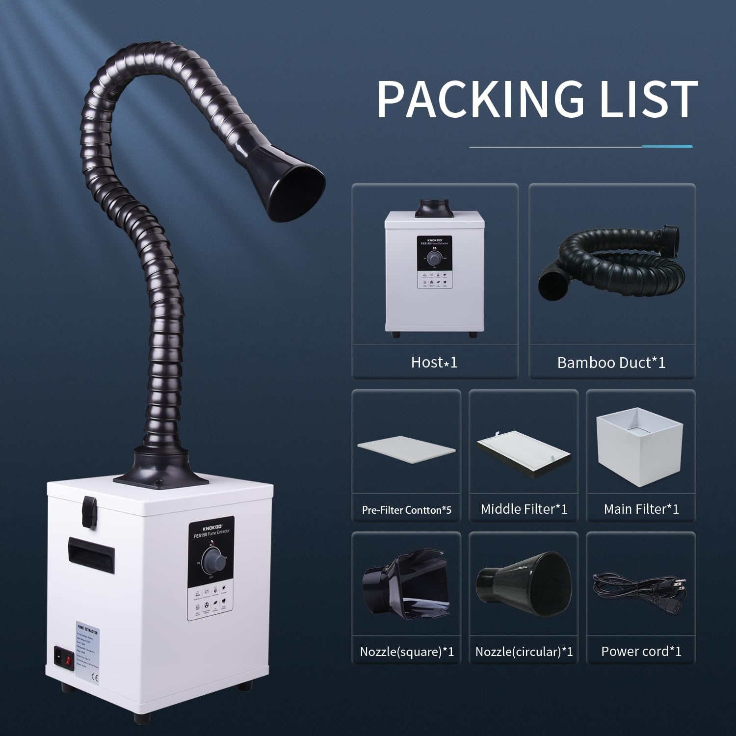 Rauchabsauger mit 3-Stufen-Fil – Fume Extractor Laser Bewertung und Preis