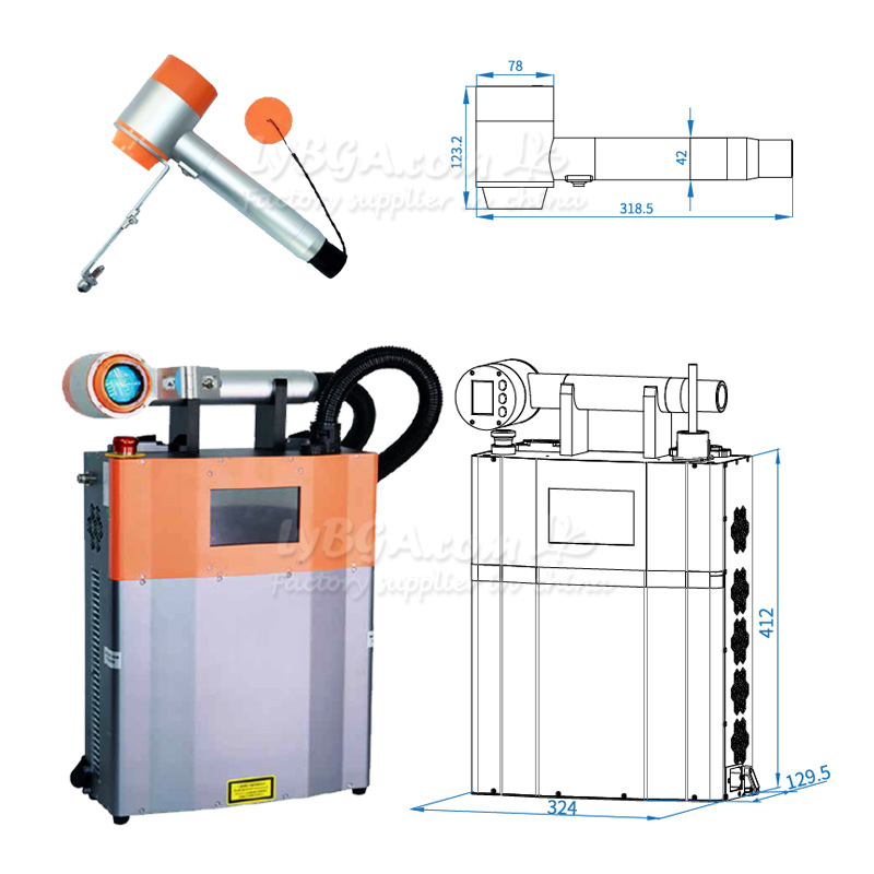 LY-LCG100A 100 W gepulste Lase – Industrial Laser For Cleaning Bewertung und Preis